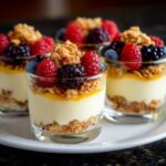 Mini honey yogurt cups