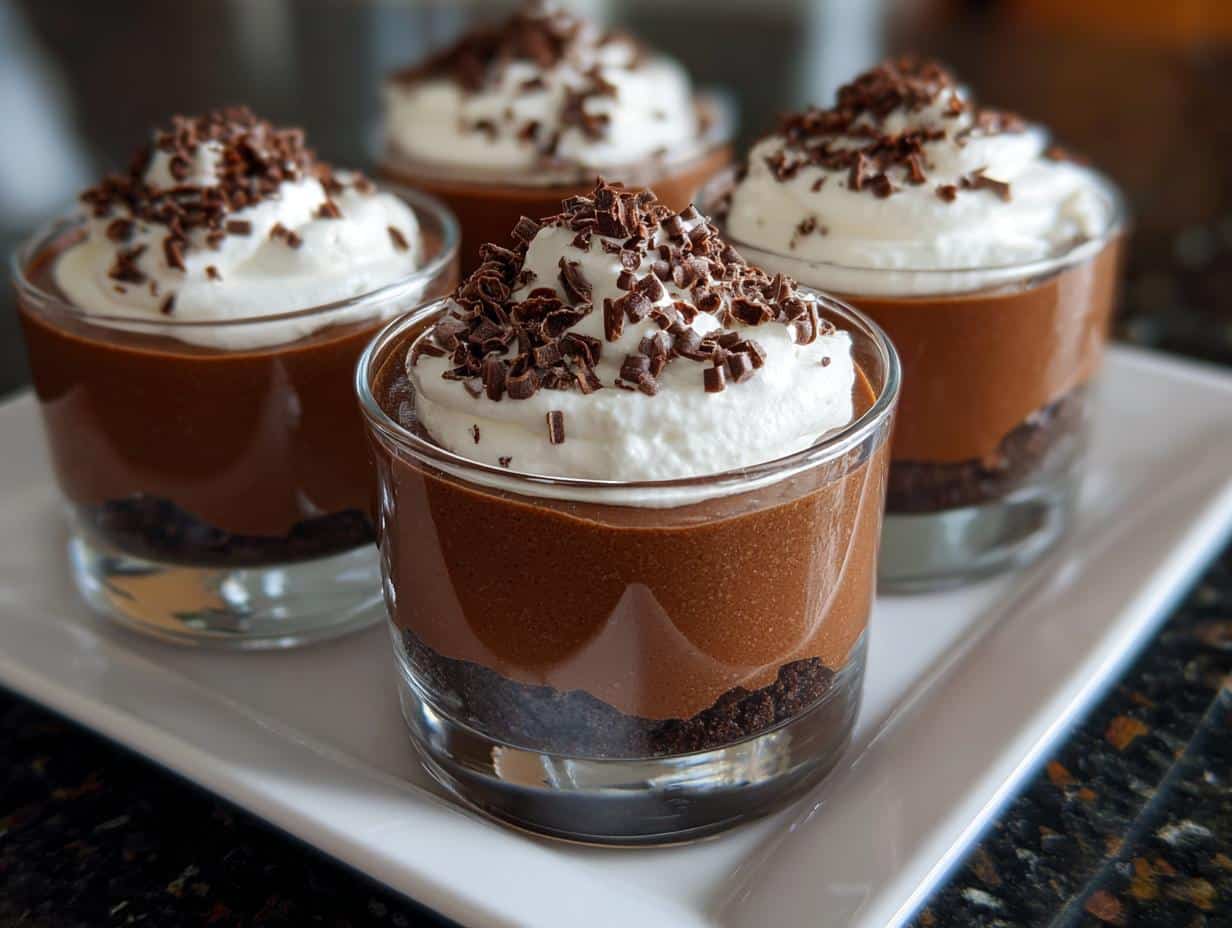 Mini mocha dessert cups