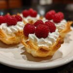 Mini raspberry cream cups