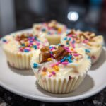 Mini white chocolate cups