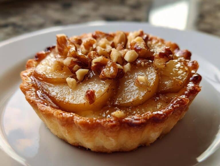 New Year Pear Walnut Tartlets