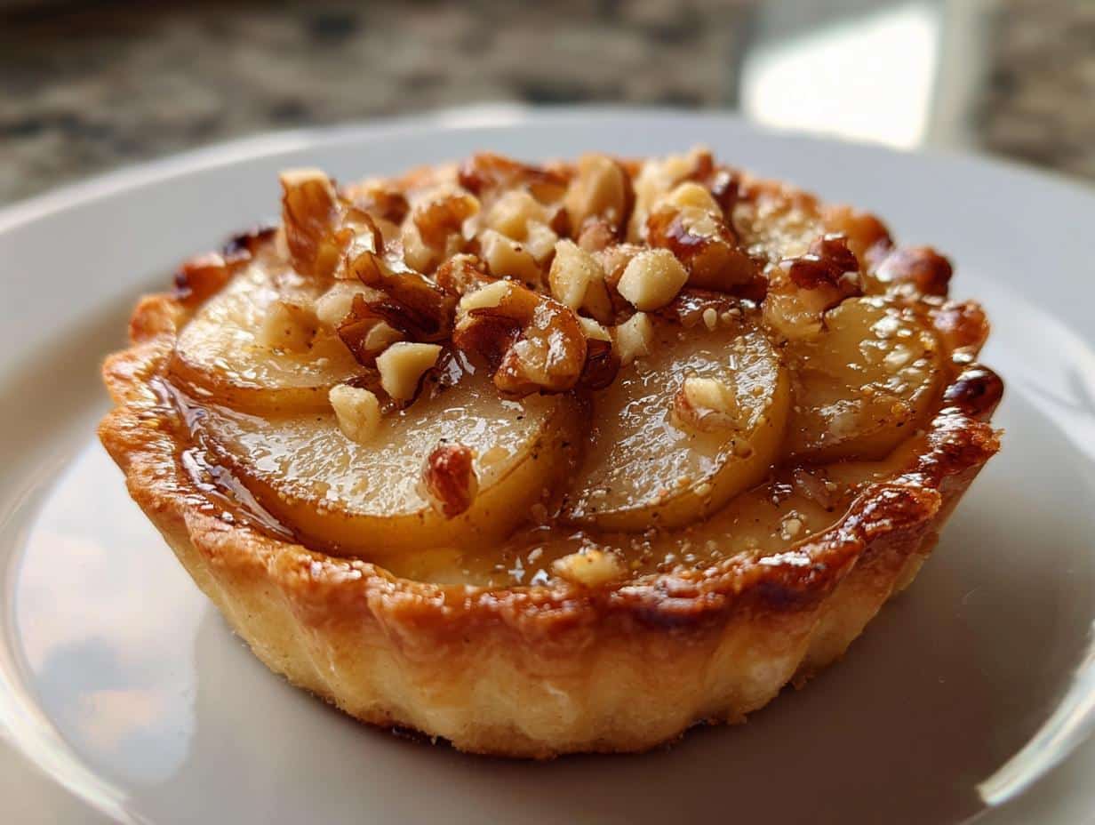New Year Pear Walnut Tartlets