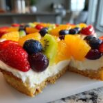 New Year Rainbow Fruit Pizza