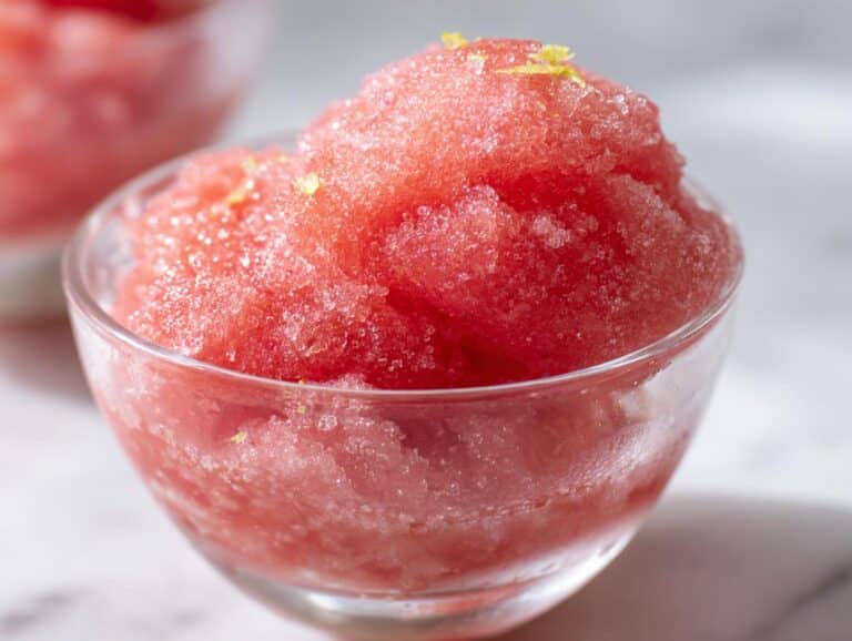 New Year Sparkling Fruit Punch Sorbet