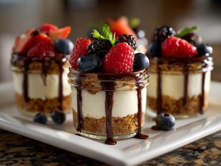 No-bake mini dessert jars