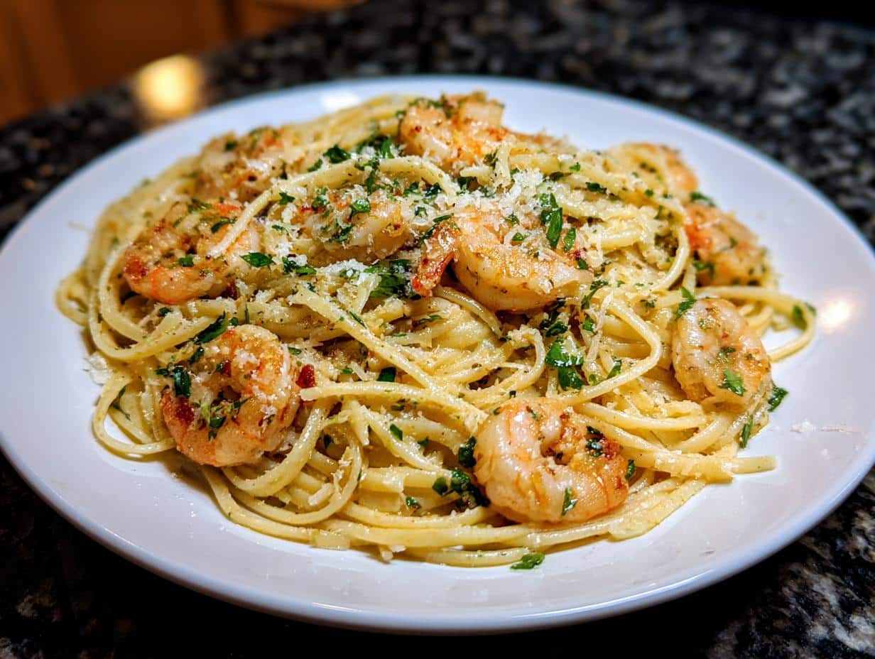 Shrimp Garlic Butter Linguine