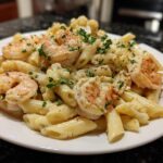 Shrimp and Cauliflower Alfredo Penne
