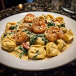 Shrimp and Spinach Alfredo Tortellini