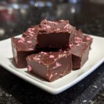 Chocolate Strawberry Fudge Squares