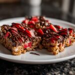 Chocolate Strawberry Rice Krispie Treats