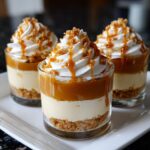 Mini caramel biscuit dessert cups
