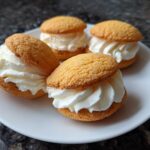 Mini vanilla biscuit cream bites