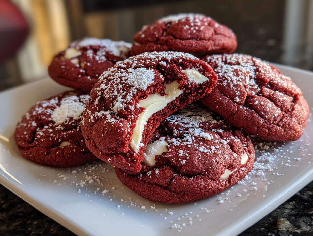 Red Velvet Cheesecake Cookies