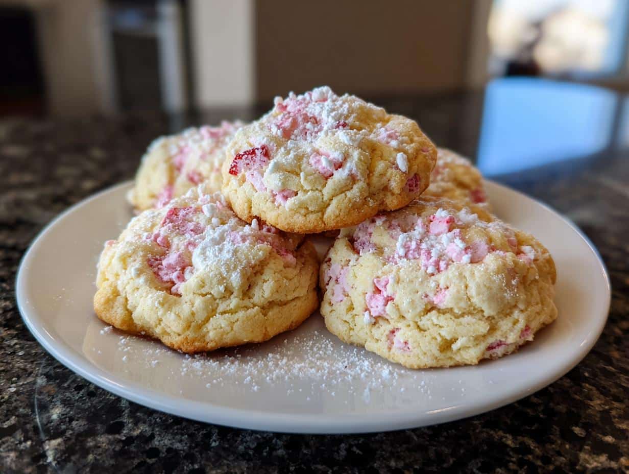 Strawberry Crunch Cheesecake Cookies