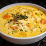 Creamy Cheddar Chicken Soup Bowl