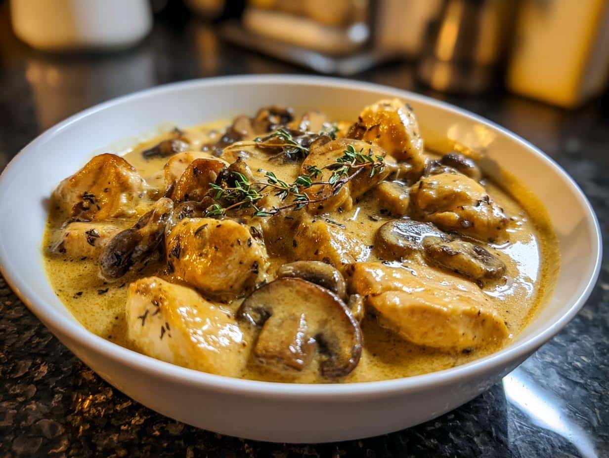 Creamy Mushroom Chicken Soup