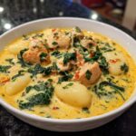 Italian Creamy Chicken Gnocchi Soup