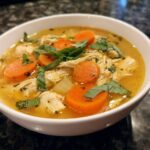 Lemon Basil Chicken Soup