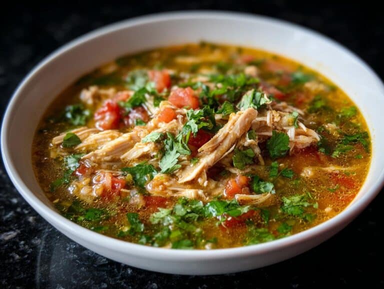 Mexican Green Enchilada Chicken Soup
