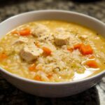Thick Creamy Chicken Rice Soup