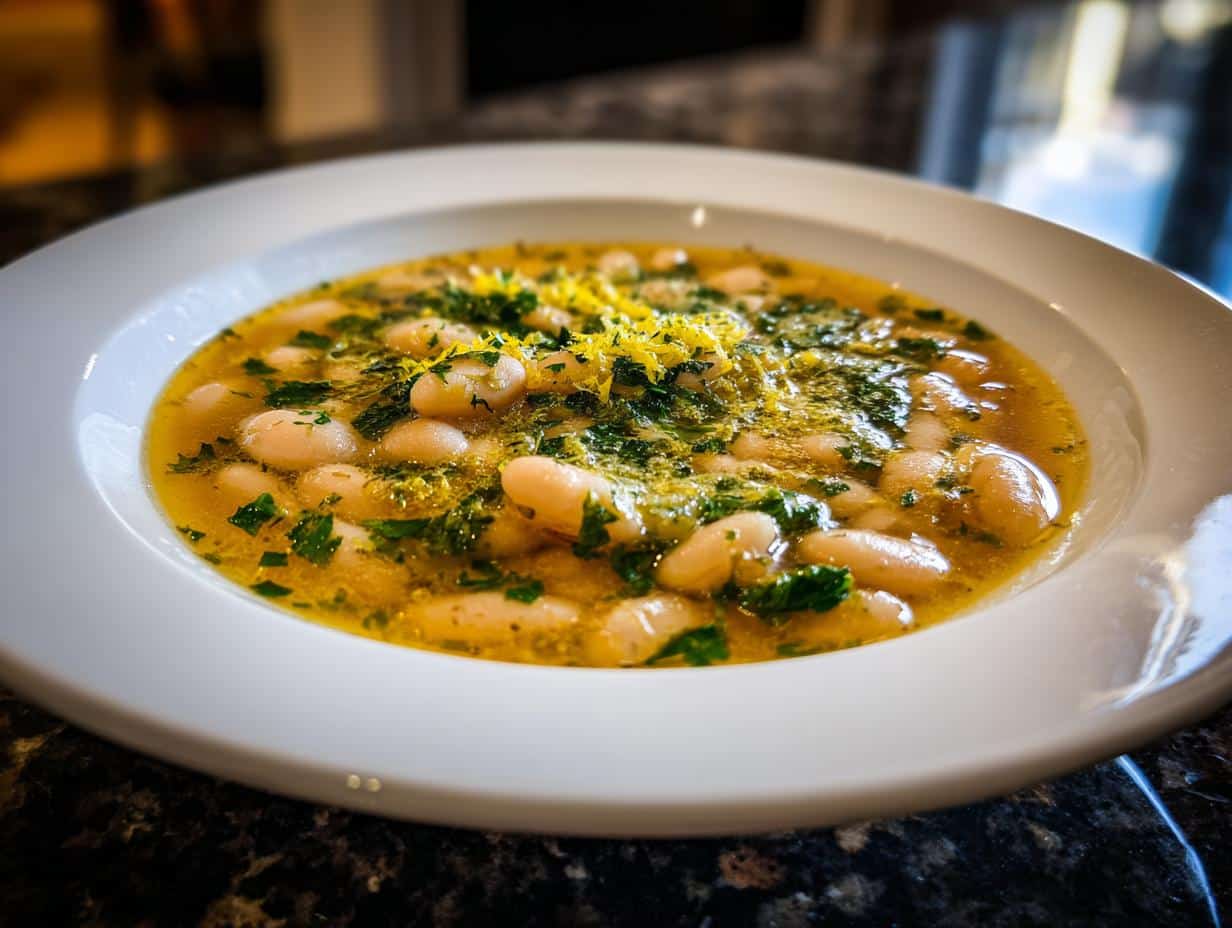 White Bean Soup with Parsley and Lemon
