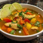 Zesty Lime Chicken Soup Bowl