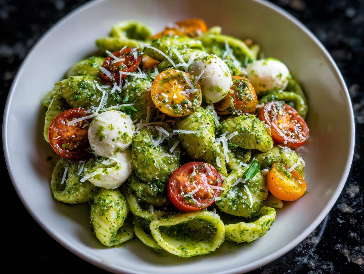Pesto pasta salad
