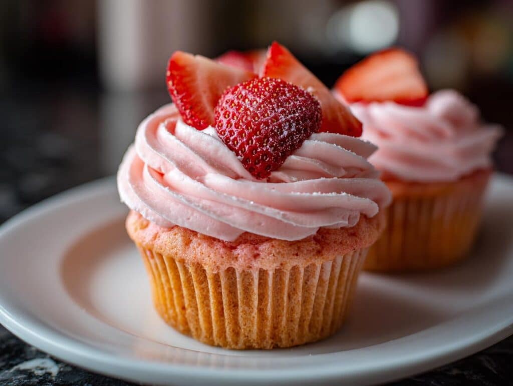 Strawberry cupcakes