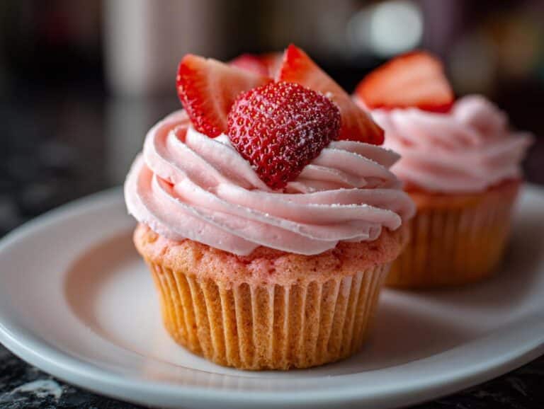 Strawberry cupcakes